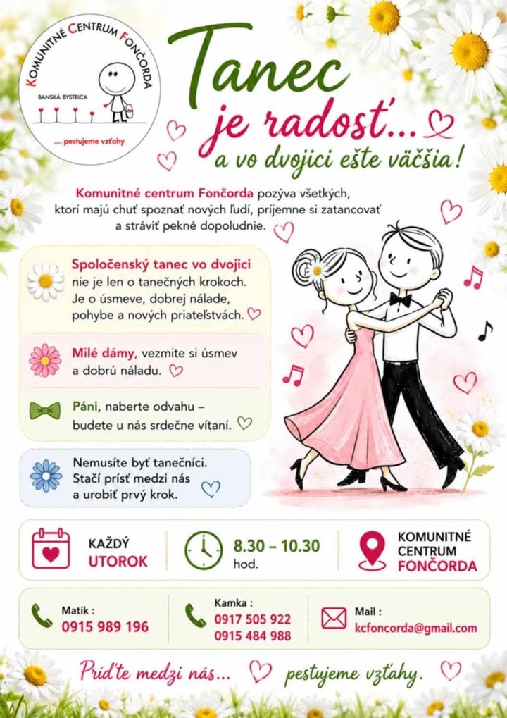 KCF tanečný utorok